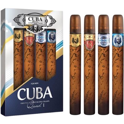 Cuba Darčeková kazeta Cuba For Men Quad I - EDT 4 x 35 ml Cuba Darčeková kazeta Cuba For Men Quad I - EDT 4 x 35 ml