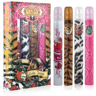 Cuba Darčeková súprava Cuba Jungle For Women - EDP 4 x 35 ml Cuba Darčeková súprava Cuba Jungle For Women - EDP 4 x 35 ml