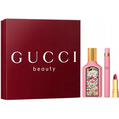 Gucci Flora By Gucci Gorgeous Gardenia - EDP 50 ml + EDP 10 ml + rúž 1 g Gucci Flora By Gucci Gorgeous Gardenia - EDP 50 ml + EDP 10 ml + rúž 1 g