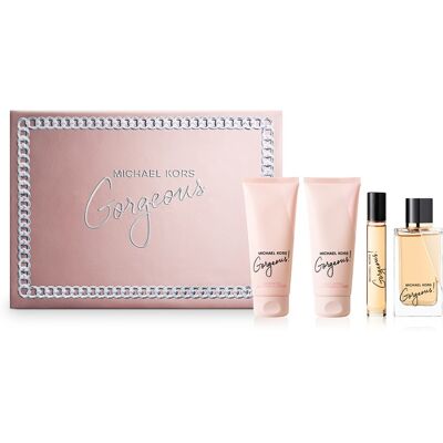 Michael Kors Gorgeous! – EDP 100 ml + telové mlieko 100 ml + sprchový gél 100 ml + EDP 10 ml Michael Kors Gorgeous! – EDP 100 ml + telové mlieko 100 ml + sprchový gél 100 ml + EDP 10 ml