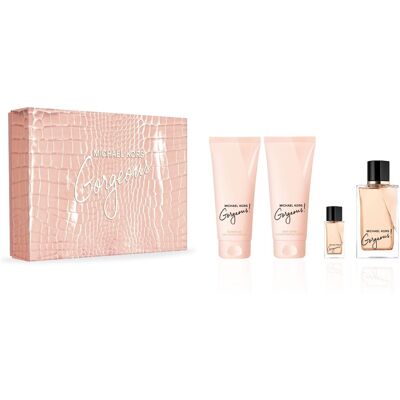 Michael Kors Gorgeous - EDP 100 ml + telové mlieko 100 ml + sprchový gél 100 ml + EDP 5 ml Michael Kors Gorgeous - EDP 100 ml + telové mlieko 100 ml + sprchový gél 100 ml + EDP 5 ml