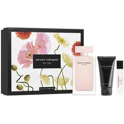 Narciso Rodriguez For Her - EDP 100 ml + telové mlieko 50 ml + EDP 10 ml Narciso Rodriguez For Her - EDP 100 ml + telové mlieko 50 ml + EDP 10 ml