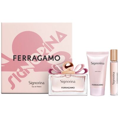 Ferragamo Signorina - EDP 100 ml + telové mlieko 50 ml + EDP 15 ml Ferragamo Signorina - EDP 100 ml + telové mlieko 50 ml + EDP 15 ml