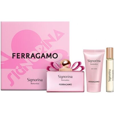 Ferragamo Signorina Romantica - EDP 100 ml + telové mlieko 50 ml + EDP 15 ml Ferragamo Signorina Romantica - EDP 100 ml + telové mlieko 50 ml + EDP 15 ml