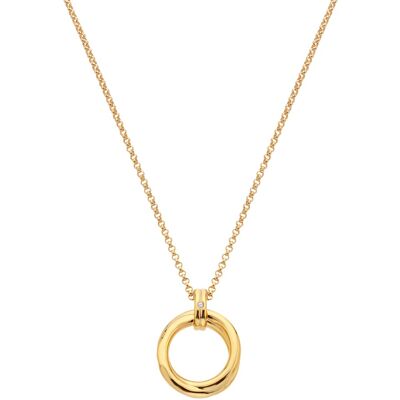 Hot Diamonds Minimalistický pozlátený náhrdelník s diamantom Jac Jossa Soul DP1022 (retiazka, prívesok) Hot Diamonds Minimalistický pozlátený náhrdelník s diamantom Jac Jossa Soul DP1022 (retiazka, prívesok)