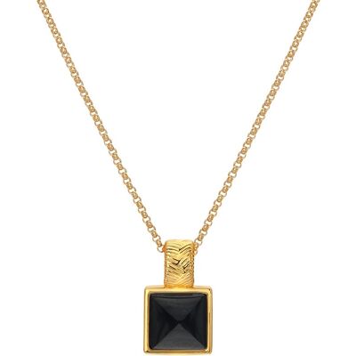 Hot Diamonds Prekrásny náhrdelník s diamantom a onyxom Jac Jossa Hope DP914 (retiazka, prívesok) Hot Diamonds Prekrásny náhrdelník s diamantom a onyxom Jac Jossa Hope DP914 (retiazka, prívesok)