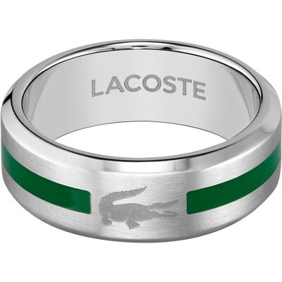 Lacoste Originálny pánsky oceľový prsteň Stencil 2040083 64 mm Lacoste Originálny pánsky oceľový prsteň Stencil 2040083 64 mm