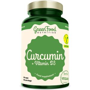 GreenFood Curcuma + Vitamín D3 90 kapsúl GreenFood Curcuma + Vitamín D3 90 kapsúl