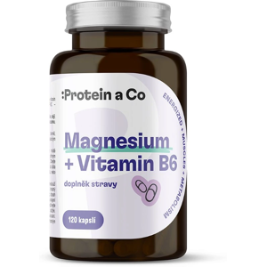 Protein a Co Magnesium bisglycinát + B6 v kapsuliach 120 kapslí Protein a Co Magnesium bisglycinát + B6 v kapsuliach 120 kapslí