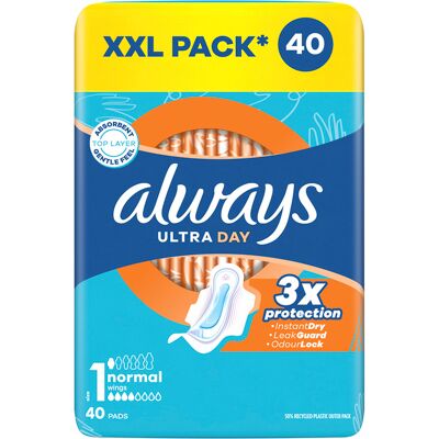 Always Hygienické vložky Ultra Day Normal Quatro 40 ks Always Hygienické vložky Ultra Day Normal Quatro 40 ks