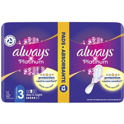 Always Hygienické vložky Ultra Platinum Night Duo 12 ks Always Hygienické vložky Ultra Platinum Night Duo 12 ks