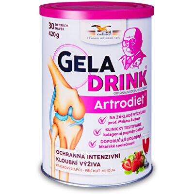 Geladrink Geladrink Artrodiet nápoj 420 g Jahoda Geladrink Geladrink Artrodiet nápoj 420 g Jahoda
