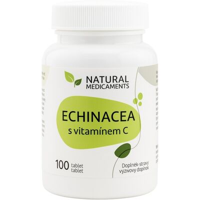 Natural Medicaments Echinacea s vitamínom C 100 tabliet Natural Medicaments Echinacea s vitamínom C 100 tabliet
