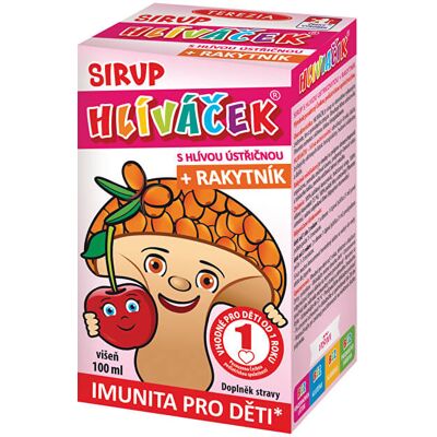 Terezia Company Hliváček - sirup s hlivou ustricovou a rakytníkom 100 ml Višeň Terezia Company Hliváček - sirup s hlivou ustricovou a rakytníkom 100 ml Višeň
