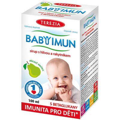 Terezia Company Baby Imun sirup s hlivou a rakytníkom - hruška 100 ml Terezia Company Baby Imun sirup s hlivou a rakytníkom - hruška 100 ml