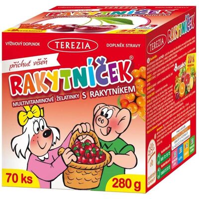 Terezia Company Rakytníček želatínky Višňa 70 kusov Terezia Company Rakytníček želatínky Višňa 70 kusov