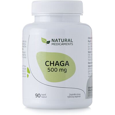 Natural Medicaments Chaga 500 mg 90 kapslí Natural Medicaments Chaga 500 mg 90 kapslí