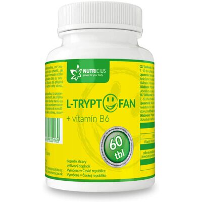 Nutricius L-Tryptofán + vitamín B6 60 tabliet Nutricius L-Tryptofán + vitamín B6 60 tabliet