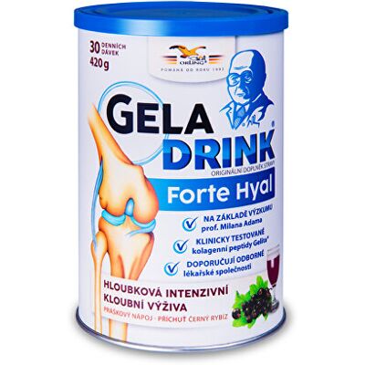 Geladrink Geladrink Forte HYAL 420 g príchuť černý rybíz Geladrink Geladrink Forte HYAL 420 g príchuť černý rybíz