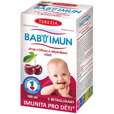 Terezia Company Baby Imun sirup s hlivou a rakytníkom - višňa 100 ml Terezia Company Baby Imun sirup s hlivou a rakytníkom - višňa 100 ml