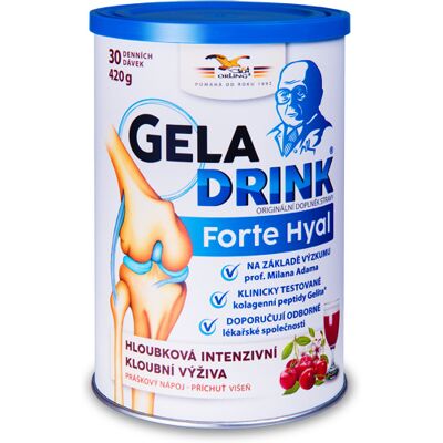 Geladrink Geladrink Forte HYAL práškový nápoj višňa 420 g Geladrink Geladrink Forte HYAL práškový nápoj višňa 420 g