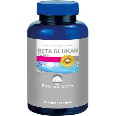 Pharma Activ Beta Glukán 1,3/1,6 D 60 kapsúl Pharma Activ Beta Glukán 1,3/1,6 D 60 kapsúl