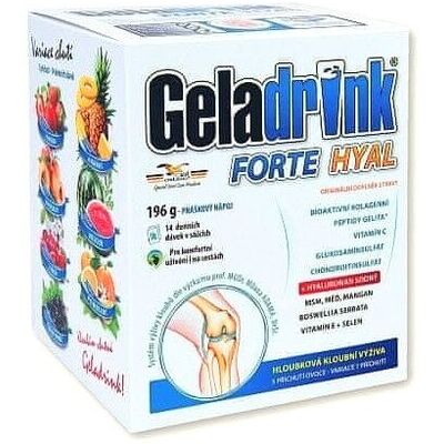 Geladrink Geladrink forte HYAL nápoj 7 príchuťou 14 x 14 g Geladrink Geladrink forte HYAL nápoj 7 príchuťou 14 x 14 g