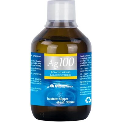 Pharma Activ Koloidné striebro Ag100 (50ppm) 300 ml Pharma Activ Koloidné striebro Ag100 (50ppm) 300 ml