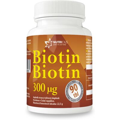 Nutricius Biotín 300 mcg 90 tabliet Nutricius Biotín 300 mcg 90 tabliet