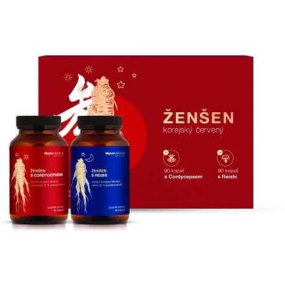 MycoMedica Kórejský ženšen pravý 180 kapsúl MycoMedica Kórejský ženšen pravý 180 kapsúl