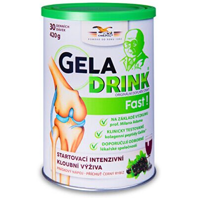 Geladrink Geladrink Fast nápoj 420 g Čer rybíz Geladrink Geladrink Fast nápoj 420 g Čer rybíz