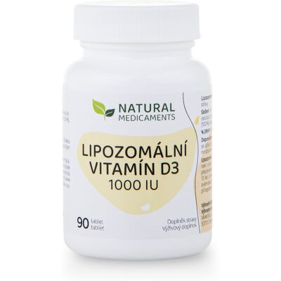 Natural Medicaments Lipozomálny vitamín D3 1000 IU 90 tabliet Natural Medicaments Lipozomálny vitamín D3 1000 IU 90 tabliet