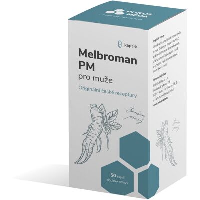 Purus Meda Melbroman PM pre mužov 50 kapsúl Purus Meda Melbroman PM pre mužov 50 kapsúl