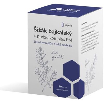 Purus Meda Šišiak bajkalský + Kudzu komplex PM 90 kapsúl Purus Meda Šišiak bajkalský + Kudzu komplex PM 90 kapsúl