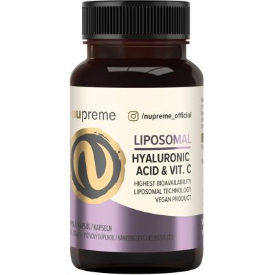 Nupreme Liposomal kyselina hyalurónová + vitamín C 30 kapsúl Nupreme Liposomal kyselina hyalurónová + vitamín C 30 kapsúl