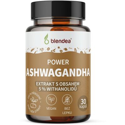 Blendea Ashwagandha extrakt 30 kapsúl Blendea Ashwagandha extrakt 30 kapsúl