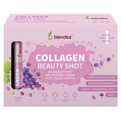 Blendea Collagen Beauty Shot s kyselinou hyalurónovou a zinkom 14 x 25 ml Blendea Collagen Beauty Shot s kyselinou hyalurónovou a zinkom 14 x 25 ml