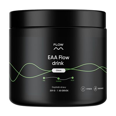 Flow nutrition EAA Flow drink - citrón 201 g / 30 dávok Flow nutrition EAA Flow drink - citrón 201 g / 30 dávok