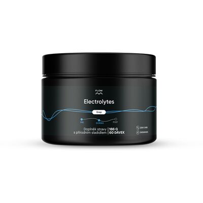 Flow nutrition Electrolytes - grep 186 g / 60 dávok Flow nutrition Electrolytes - grep 186 g / 60 dávok