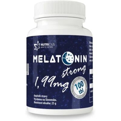 Nutricius Melatonín strong 1,99 mg 100 tabliet Nutricius Melatonín strong 1,99 mg 100 tabliet