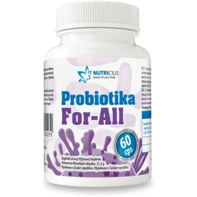 Nutricius Probiotiká For - All 60 kapsúl Nutricius Probiotiká For - All 60 kapsúl