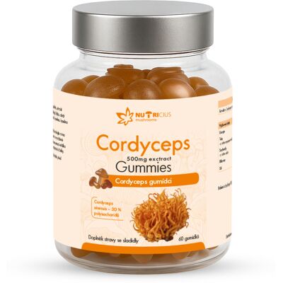 Nutricius Cordyceps gummies 500 mg 60 kusov Nutricius Cordyceps gummies 500 mg 60 kusov