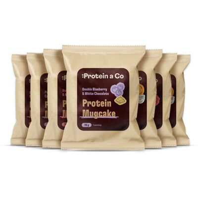 Protein a Co Ochutnávkový balíček - Protein MugCake 7 × 70 g II Protein a Co Ochutnávkový balíček - Protein MugCake 7 × 70 g II