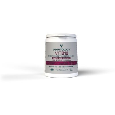 Vegetology Vitamín B12 kyanokobalamín 60 tabliet Vegetology Vitamín B12 kyanokobalamín 60 tabliet