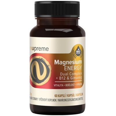 Nupreme Magnesium Energy 60 kapsúl Nupreme Magnesium Energy 60 kapsúl