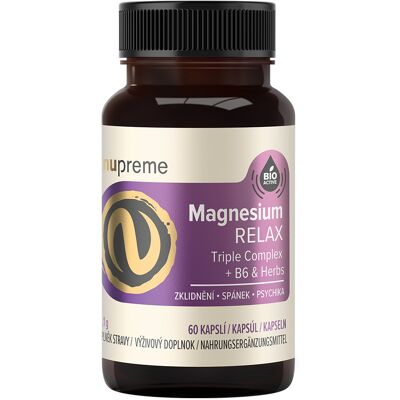 Nupreme Magnesium Relax 60 kapsúl Nupreme Magnesium Relax 60 kapsúl