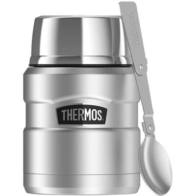 Thermos Style Termoska na jedlo so skladacou lyžicou a šálkou - nerez 470 ml Thermos Style Termoska na jedlo so skladacou lyžicou a šálkou - nerez 470 ml