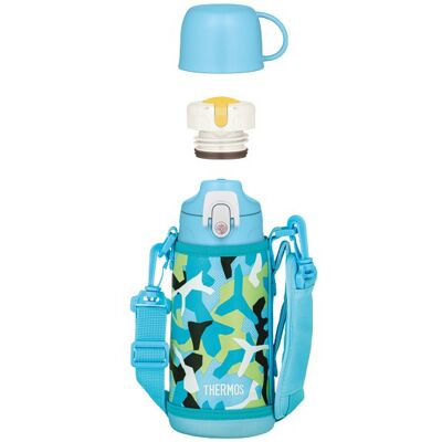 Thermos Detská termoska s dvoma uzávermi - modrá 600 ml Thermos Detská termoska s dvoma uzávermi - modrá 600 ml