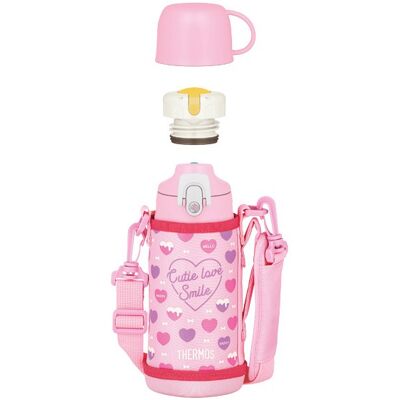 Thermos Detská termoska s dvoma uzávermi - ružová 600 ml Thermos Detská termoska s dvoma uzávermi - ružová 600 ml