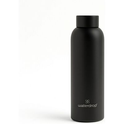 Waterdrop Termo nerezová fľaša 600 ml - Čierna matná Waterdrop Termo nerezová fľaša 600 ml - Čierna matná